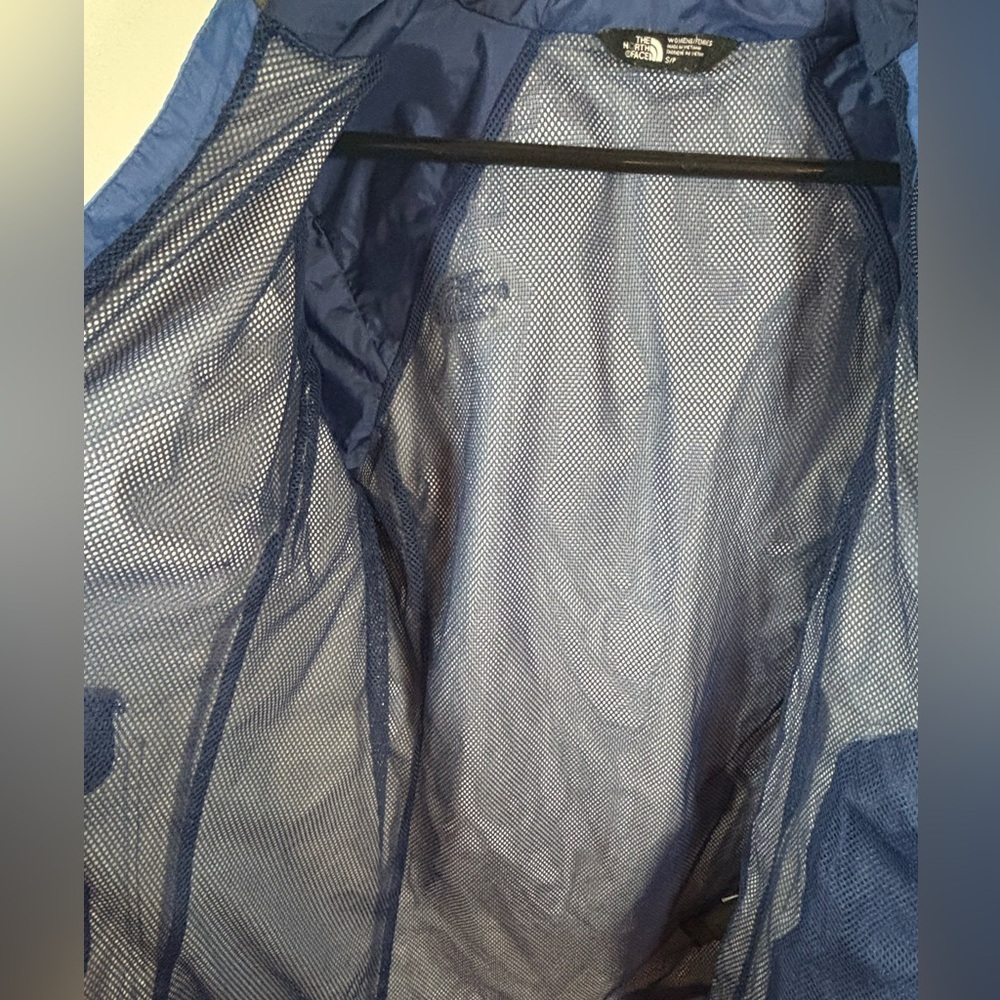 The North Face Womens Small Blue Hooded Windbreaker Jacket Lightweight - Picture 5 of 10